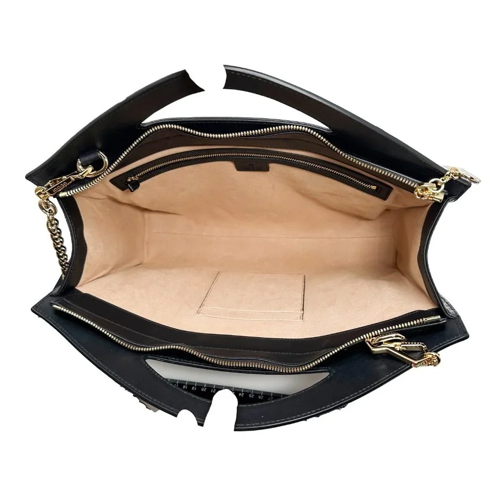 Gucci Ophidia Cut Out Suede & Leather Top Handle/ Shoulder - Picture 7 of 10